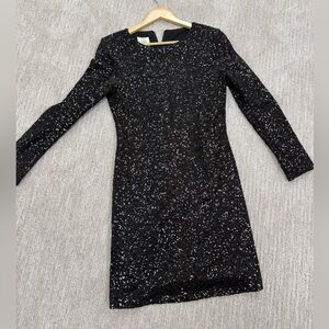 Black sequin dress